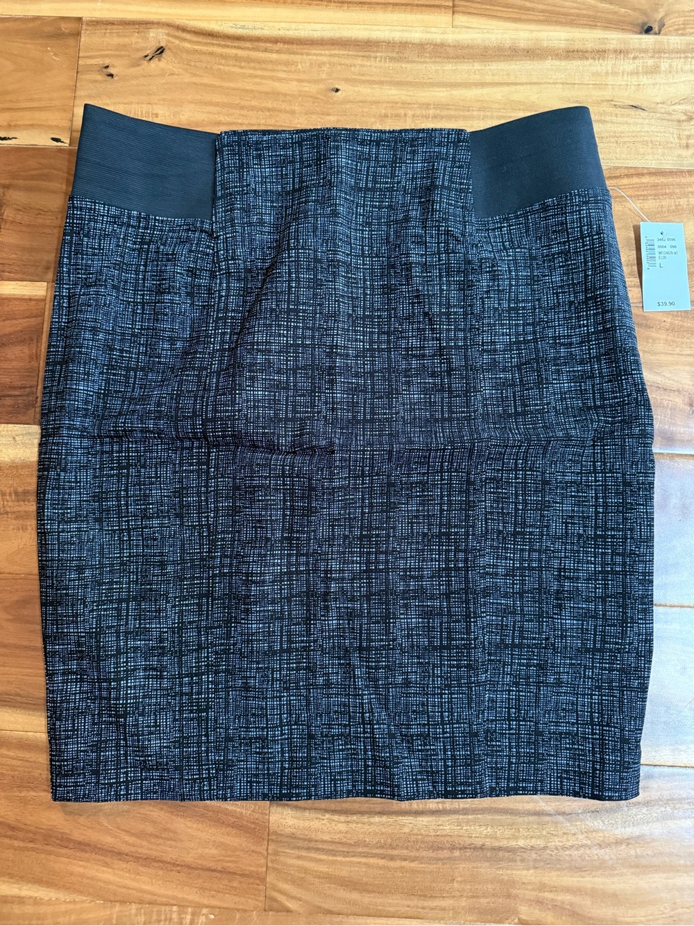 Ricki's Black & Gray Microtwill Pencil Skirt